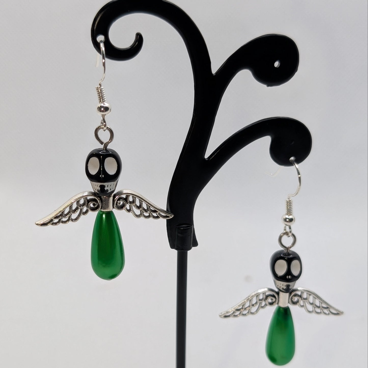 ✨The Dirgeward Flock✨ | Large Boneshee Winged Skull Earrings in 14 Variations
