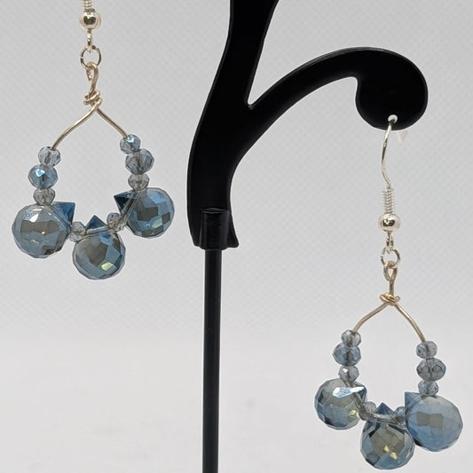 ✨Cloudbreak Sparkle✨| Rainfall Crystal Hoop Earrings