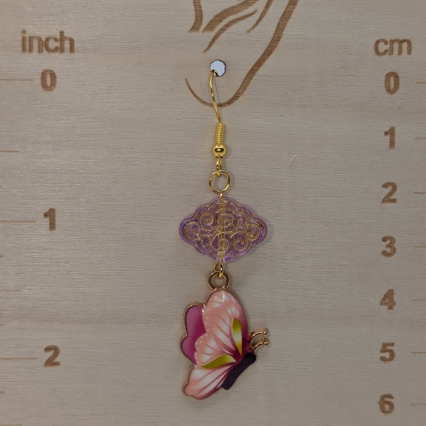 ✨Blushmira✨| Pink & Lavender Butterfly Earrings