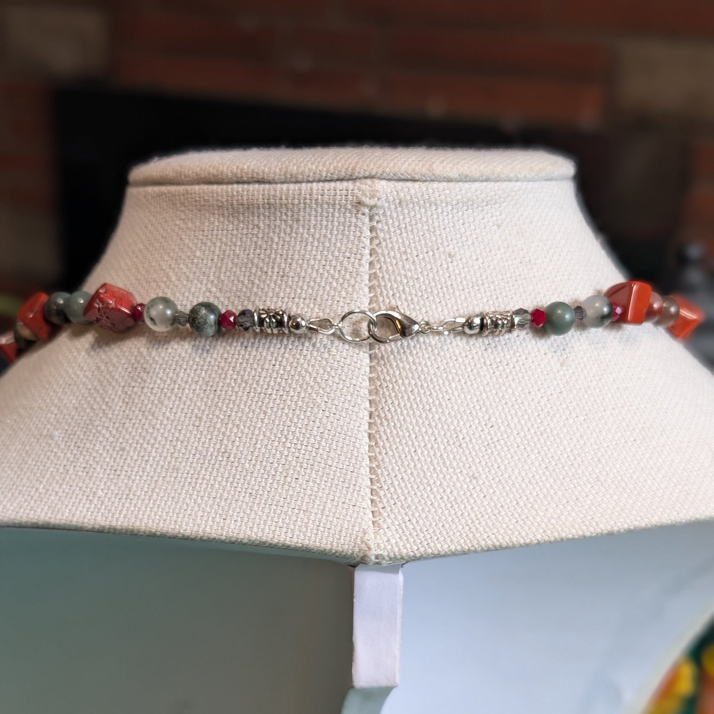 ✨Marsroot✨| Aries Necklace | Red Jasper & Bloodstone Aries Zodiac Necklace