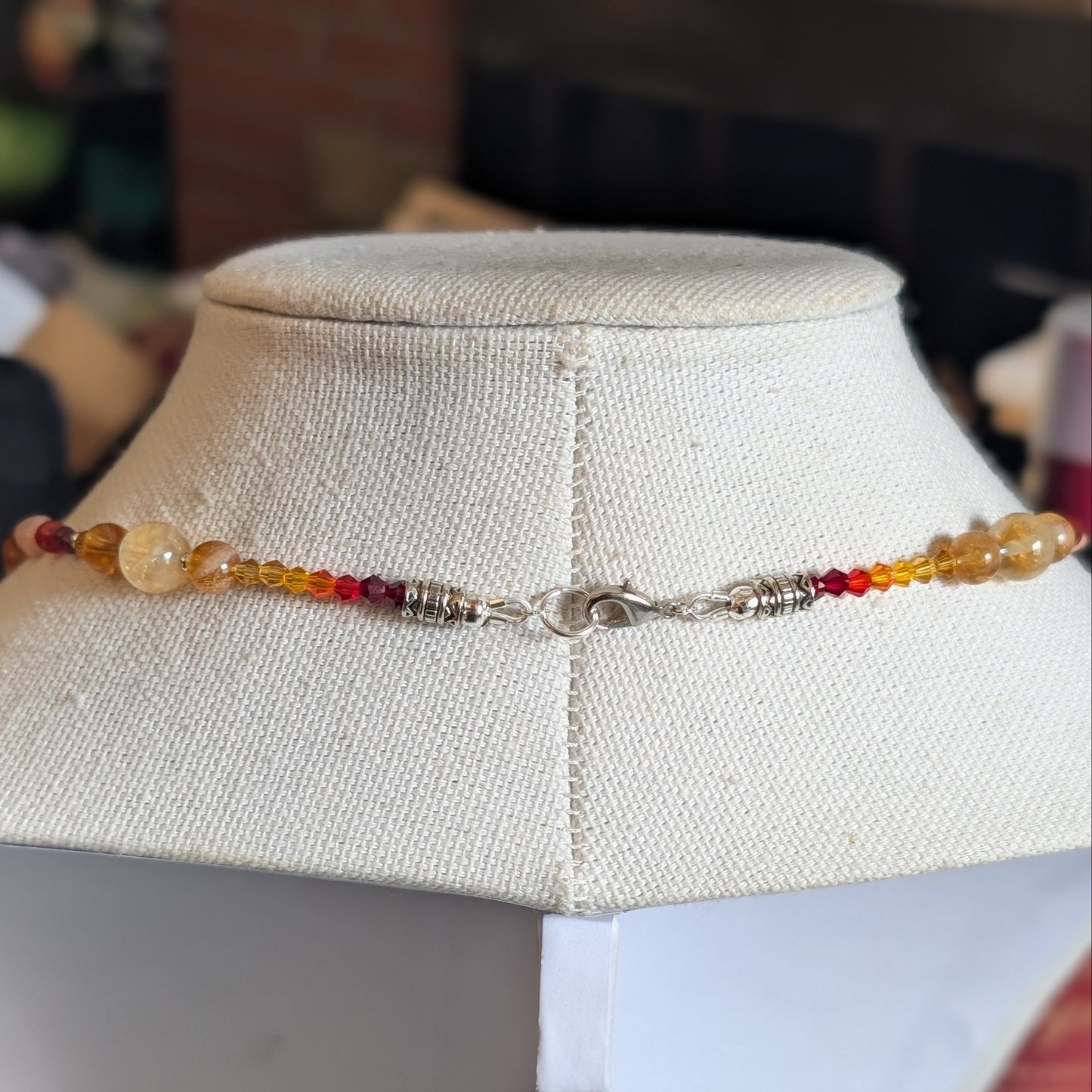 ✨Sunpride✨| Leo Zodiac Necklace with Citrine, Carnelian, Sunstone, & Garnet