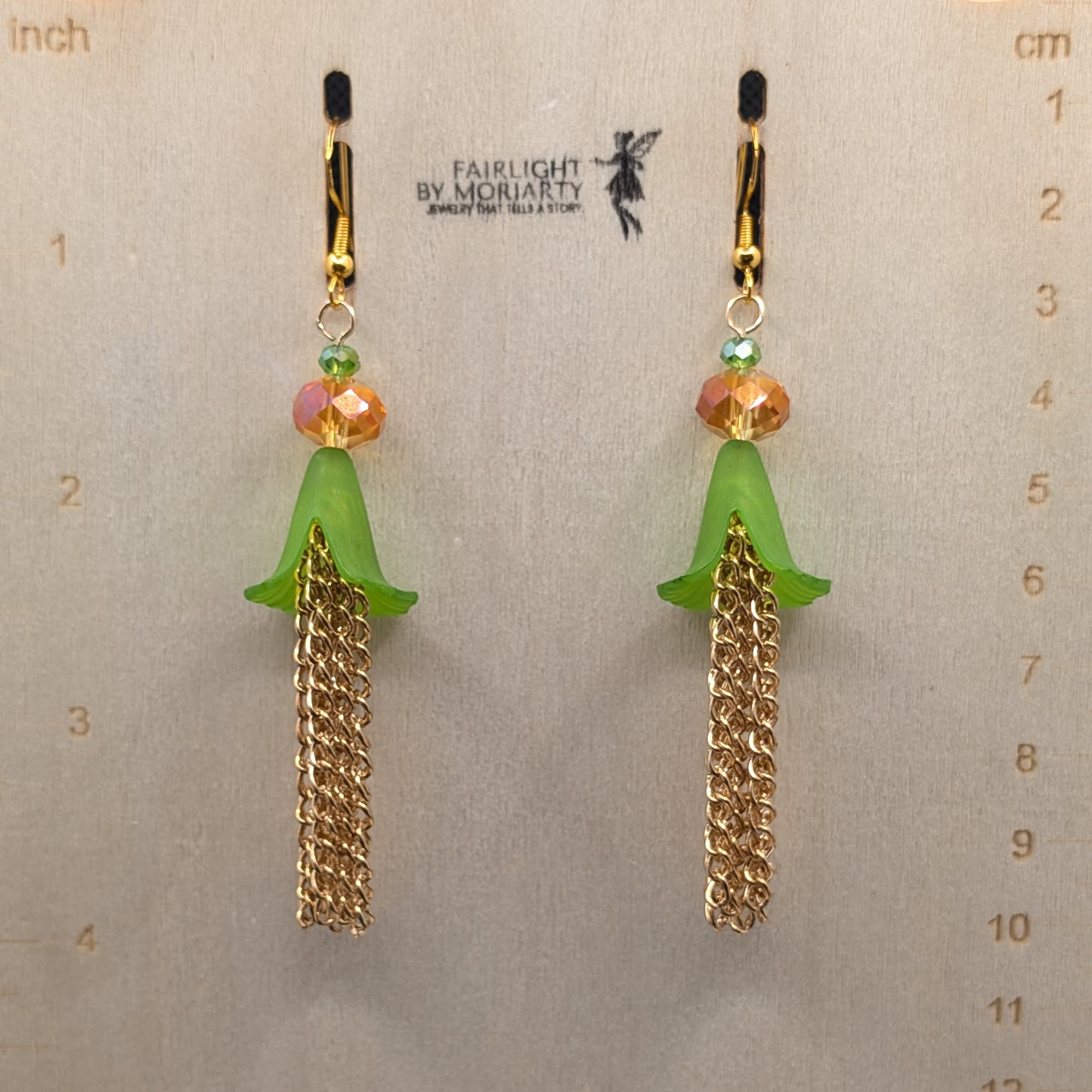 ✨Torrentblossoms✨ | Flower & Cascading Chain Fringe Earrings