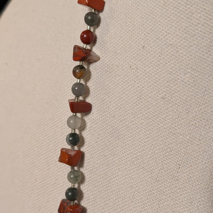 ✨Marsroot✨| Aries Necklace | Red Jasper & Bloodstone Aries Zodiac Necklace