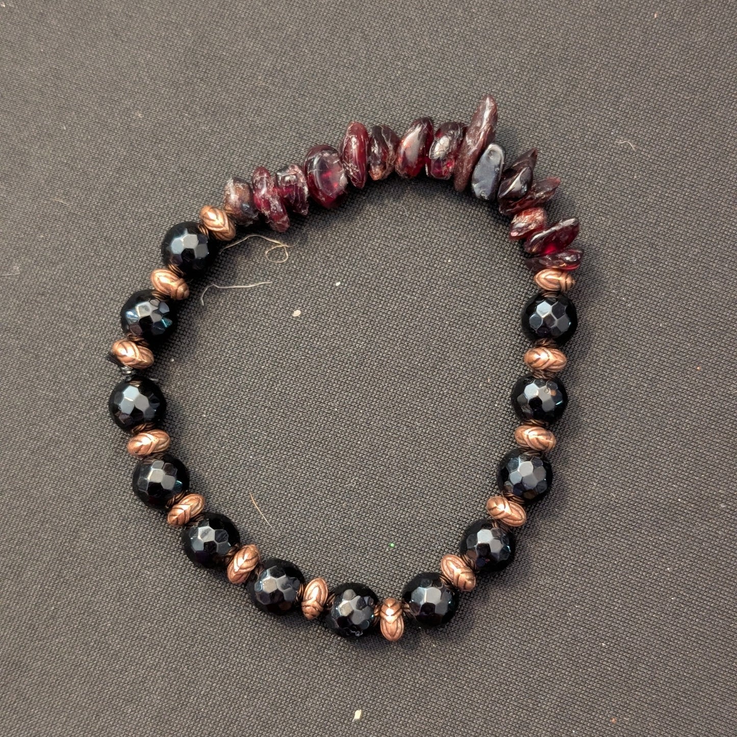 ✨Setlist & Stardust✨| Garnet & Black Tourmaline Bracelet Stack