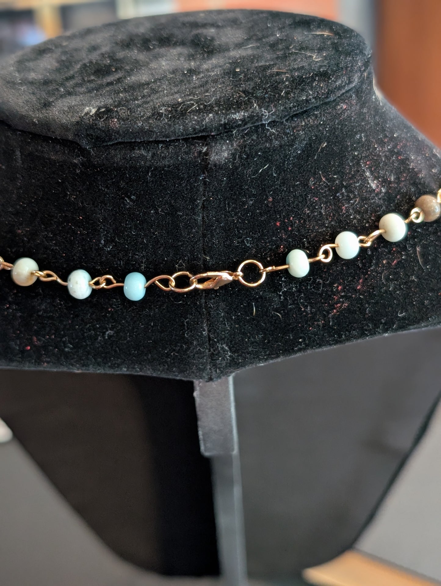 ✨Mariner’s Charm✨| Long Amazonite Necklace with Marine Charm Cluster