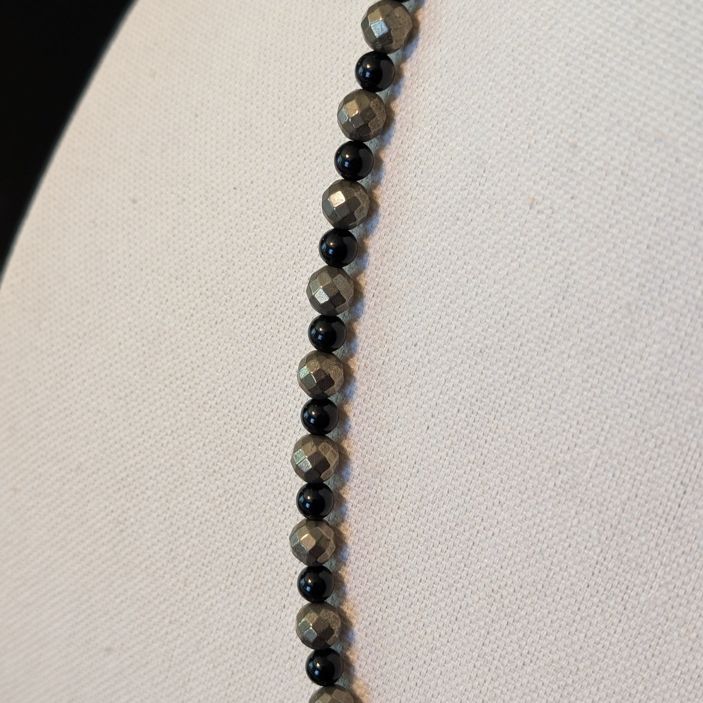 ✨Shadowglint✨| Pyrite & Onyx Necklace