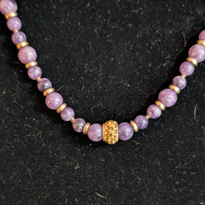 ✨Lady Aurielle✨| Lepidolite Jewelry Set - Necklace & 3 Bracelets