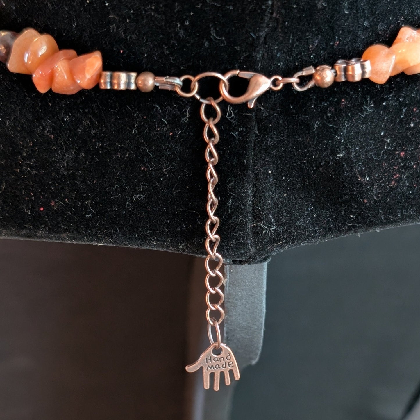 ✨Mariwhirl✨| Orange & Purple Aventurine Necklace & Bracelet Set