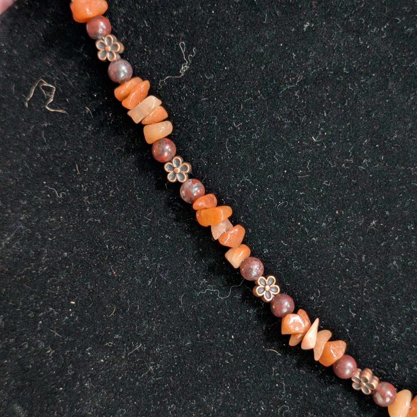 ✨Mariwhirl✨| Orange & Purple Aventurine Necklace & Bracelet Set