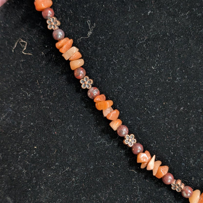 ✨Mariwhirl✨| Orange & Purple Aventurine Necklace & Bracelet Set