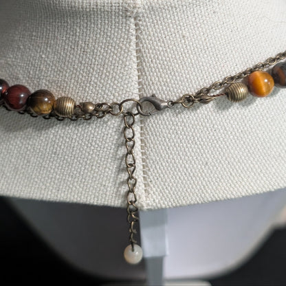 ✨Duskmire✨| Tiger's Eye Layered Fairy Necklace