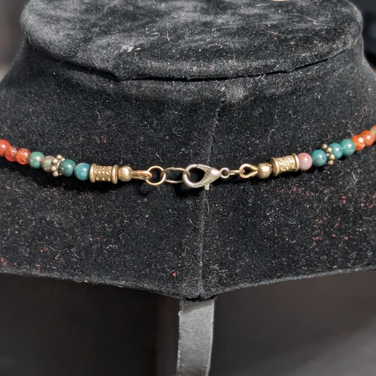 ✨Watcherwing✨| Bloodstone & Hessonite Garnet Butterfly Eye Necklace