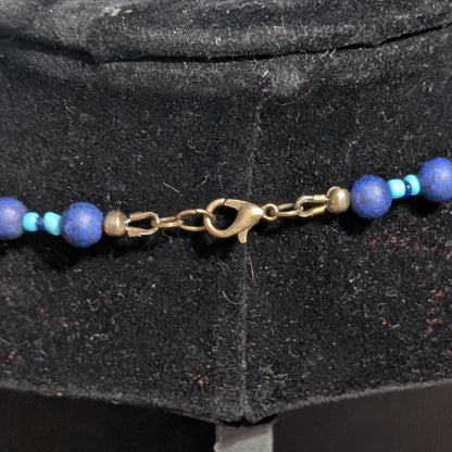 ✨Tidechaser✨| Deep Blue Lapis Lazuli Necklace with Turtle Pendant