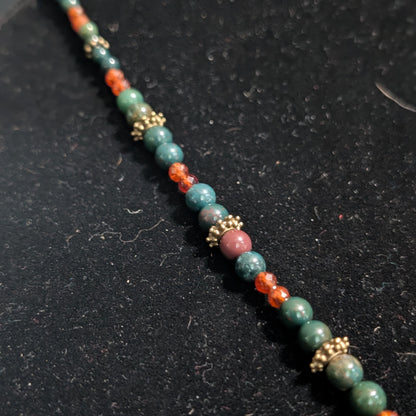 ✨Watcherwing✨| Bloodstone & Hessonite Garnet Butterfly Eye Necklace
