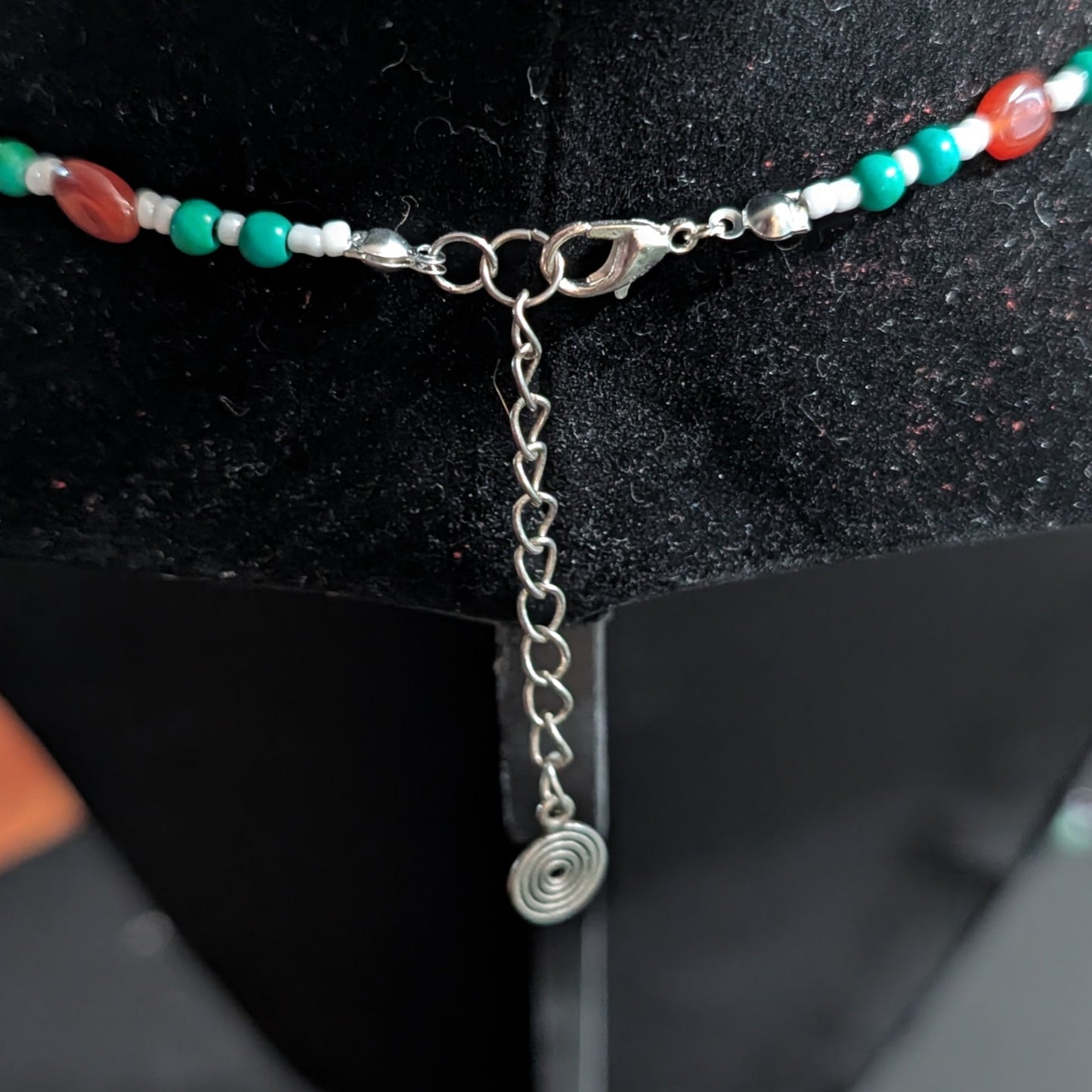 ✨Glenmere✨| Irish Flag Choker with Carnelian & Magnesite Beads