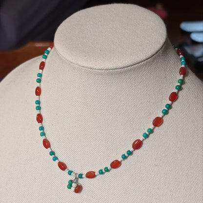 ✨Glenmere✨| Irish Flag Choker with Carnelian & Magnesite Beads