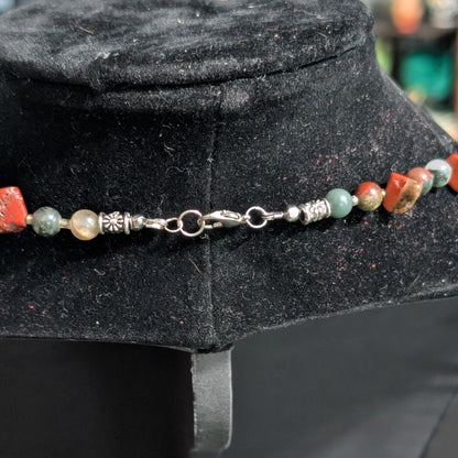 ✨Marsroot✨| Aries Necklace | Red Jasper & Bloodstone Aries Zodiac Necklace