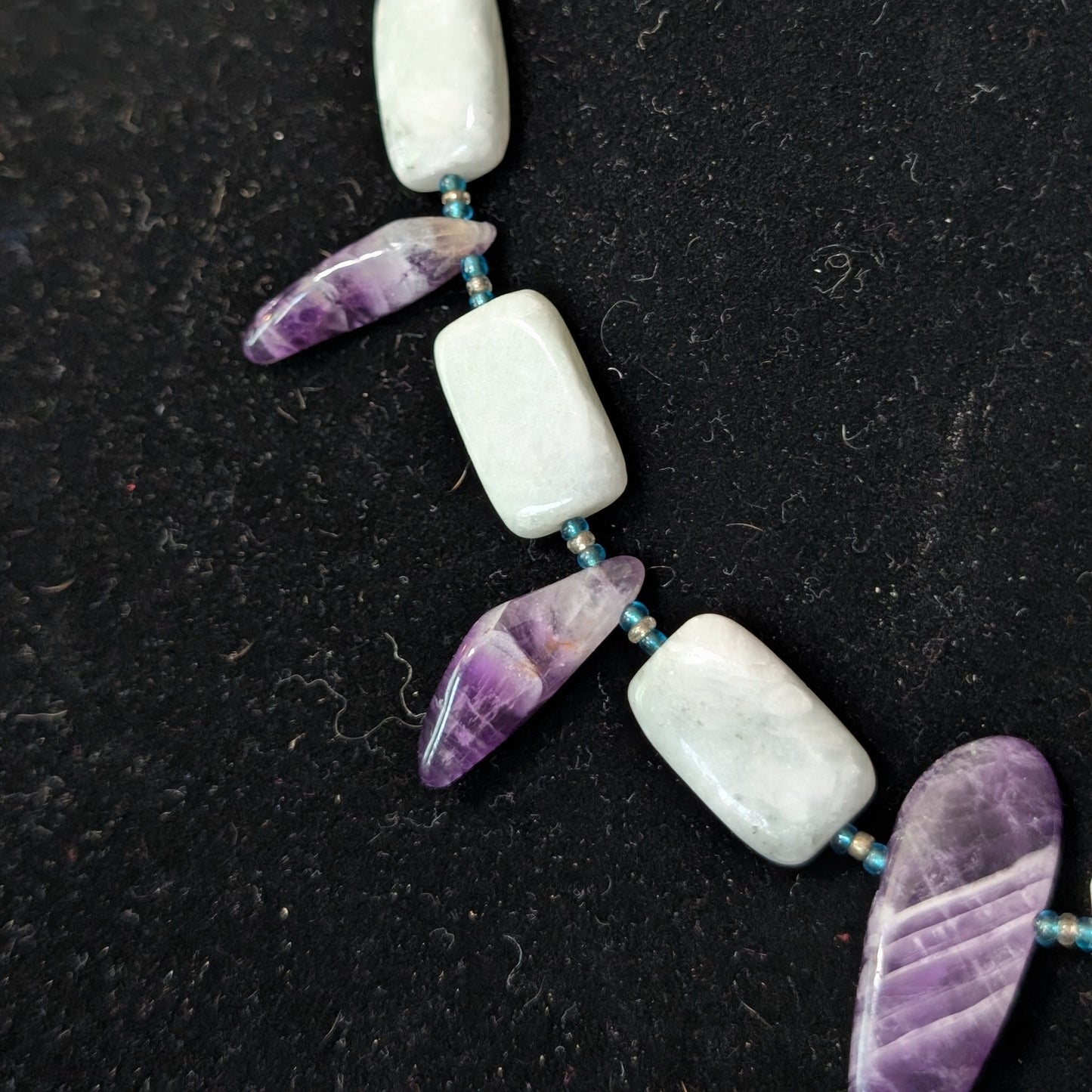 ✨Tidepierce✨| Amazonite & Amethyst Warrior-Inspired Statement Necklace
