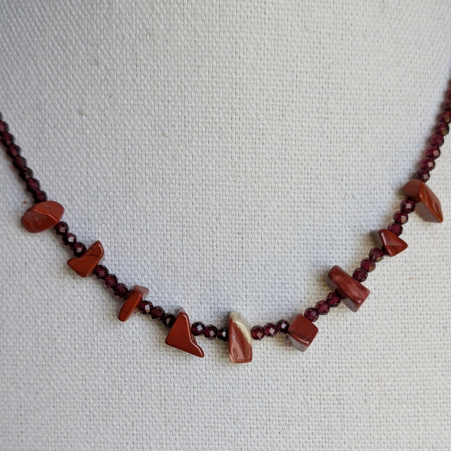 ✨Embertooth✨| Hessonite Garnet & Red Jasper Necklace