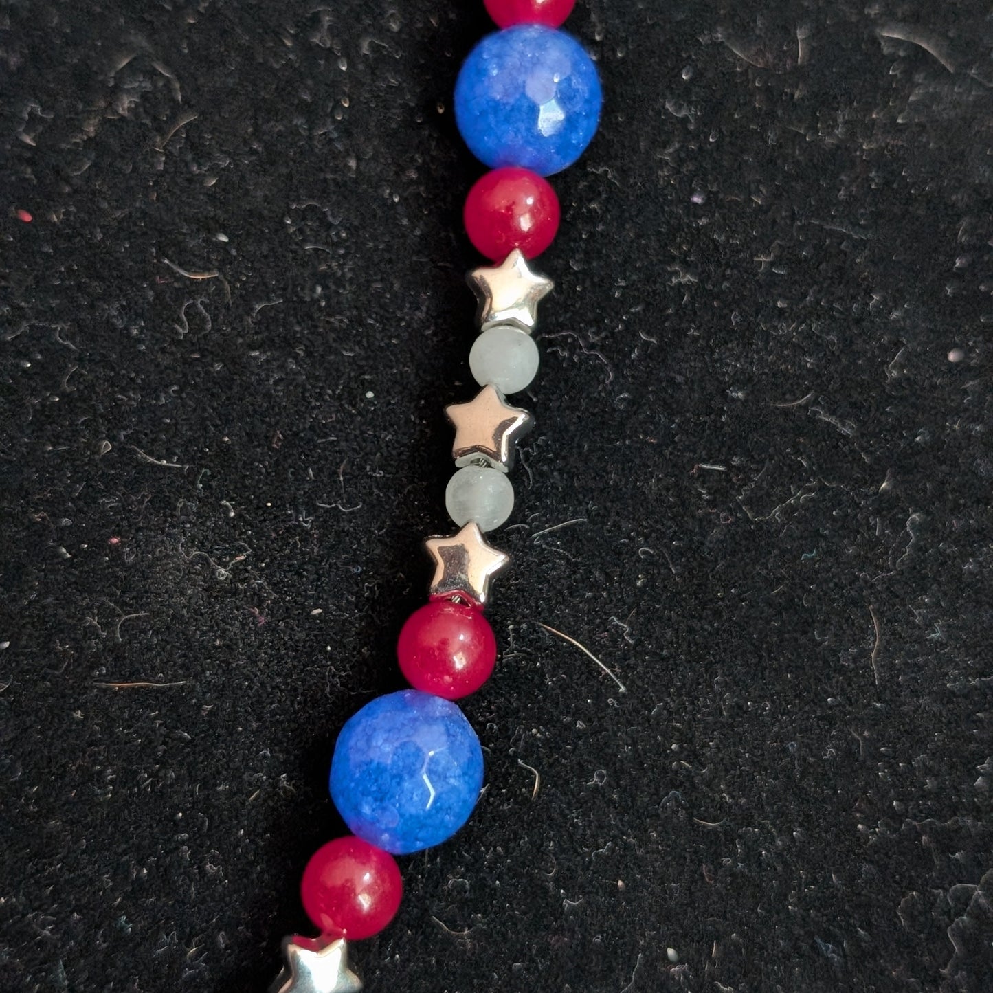 ✨The Jadebound✨| Red, White, & Blue Jade Necklace Pair
