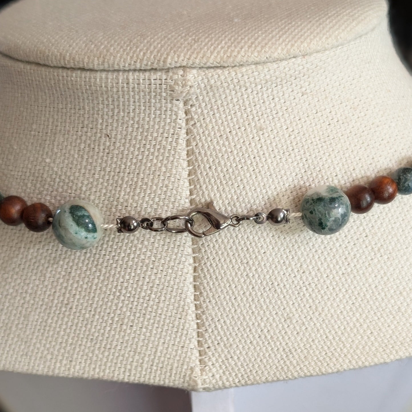 ✨Bramblebug✨| Tree Agate & Wood Ladybug Necklace