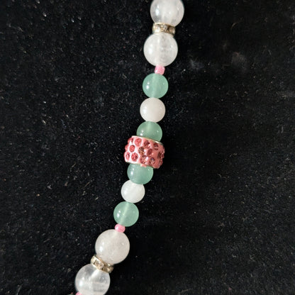 ✨Glyndael✨| Rose Quartz, Green Aventurine, & Green Jade Necklace & Bracelet Set