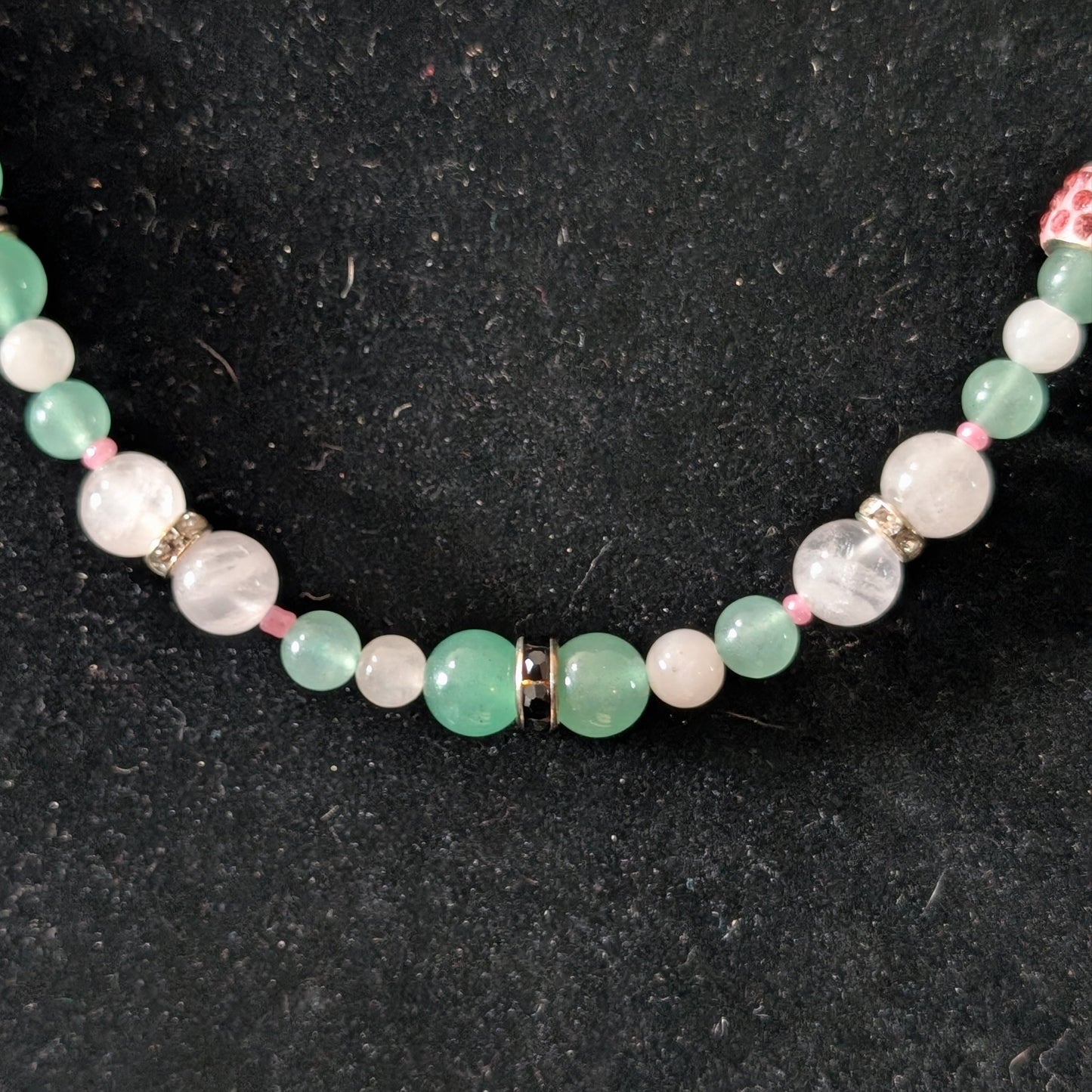 ✨Glyndael✨| Rose Quartz, Green Aventurine, & Green Jade Necklace & Bracelet Set