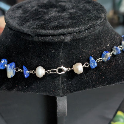 ✨Moonlit Conscience✨| Pearl & Sodalite Mermaid Necklace