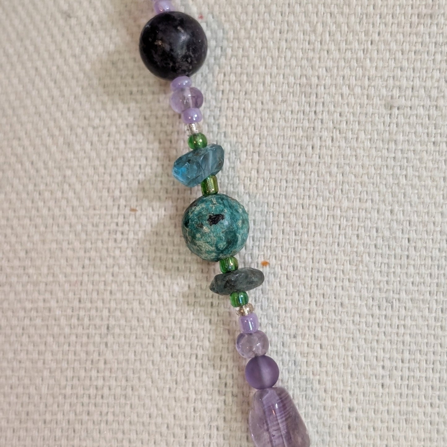 ✨Whimcurrent and the Ripples✨| Amethyst, Charoite, Apatite, & Turquoise Turtle Necklace & Earrings Set