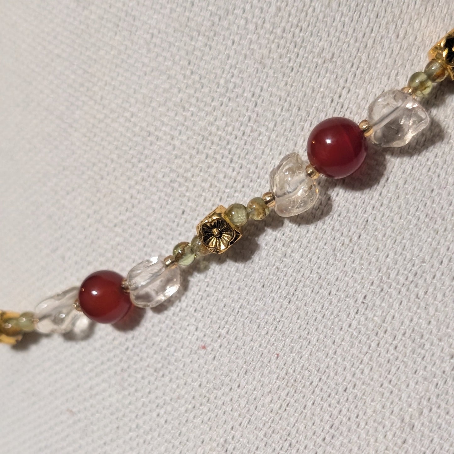 ✨Sunpetal✨| Citrine, Carnelian, & Peridot Necklace