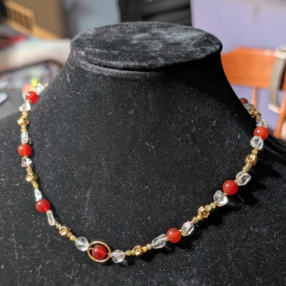 ✨Sunpetal✨| Citrine, Carnelian, & Peridot Necklace