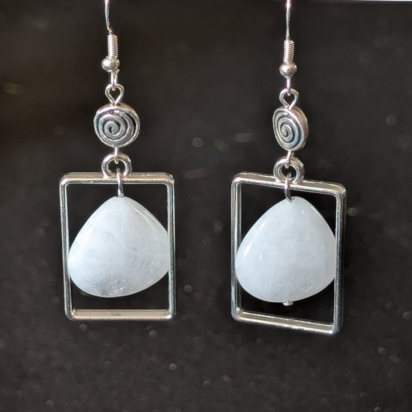 ✨Celesprielle✨| Moonstone Spiral Earrings