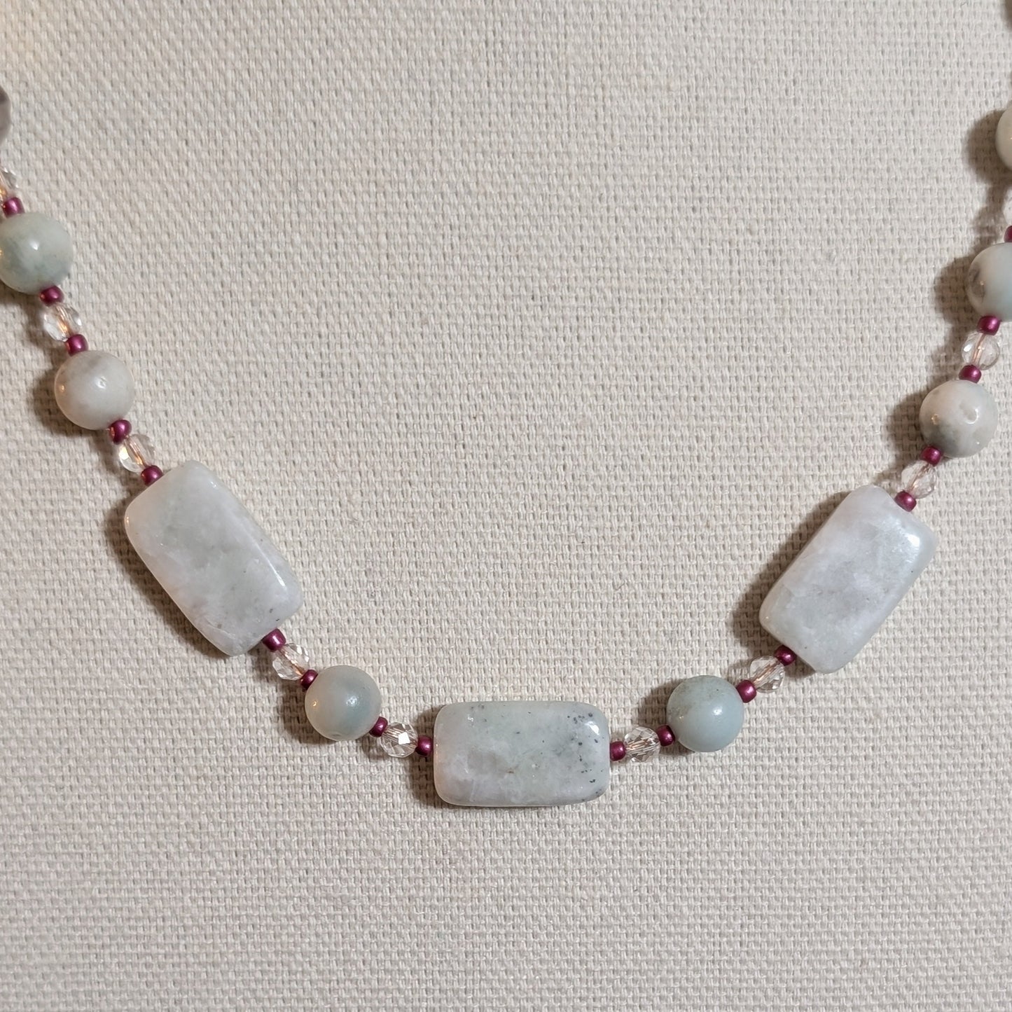 ✨Seashimmer✨| Amazonite & Clear Quartz Necklace
