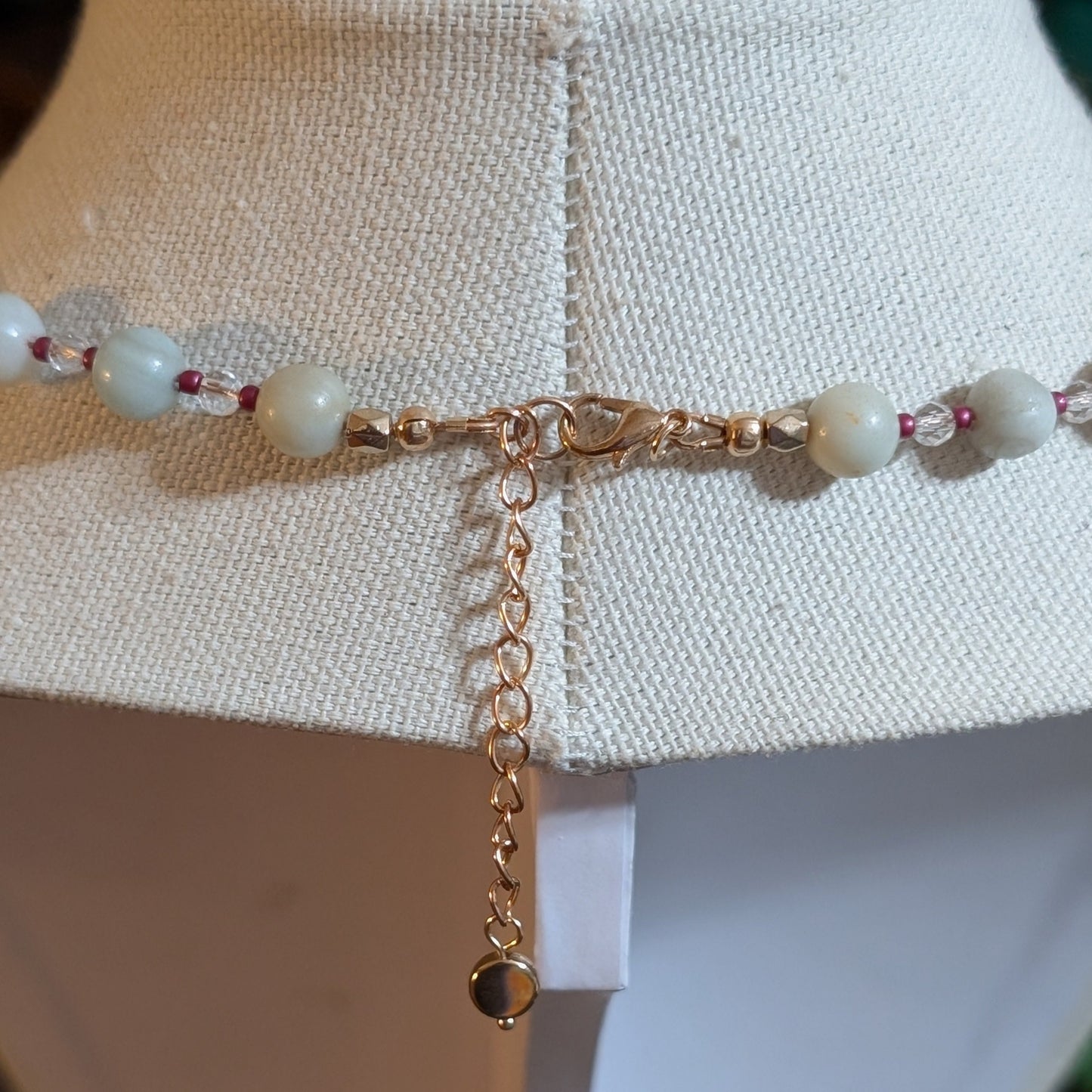 ✨Seashimmer✨| Amazonite & Clear Quartz Necklace