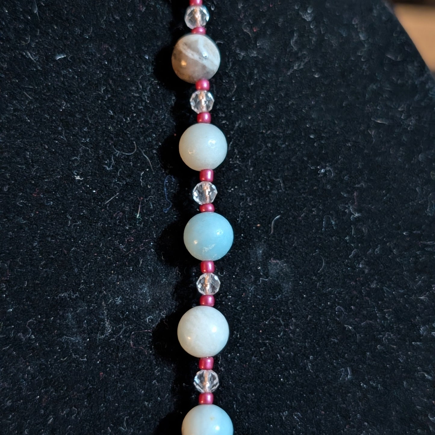 ✨Seashimmer✨| Amazonite & Clear Quartz Necklace