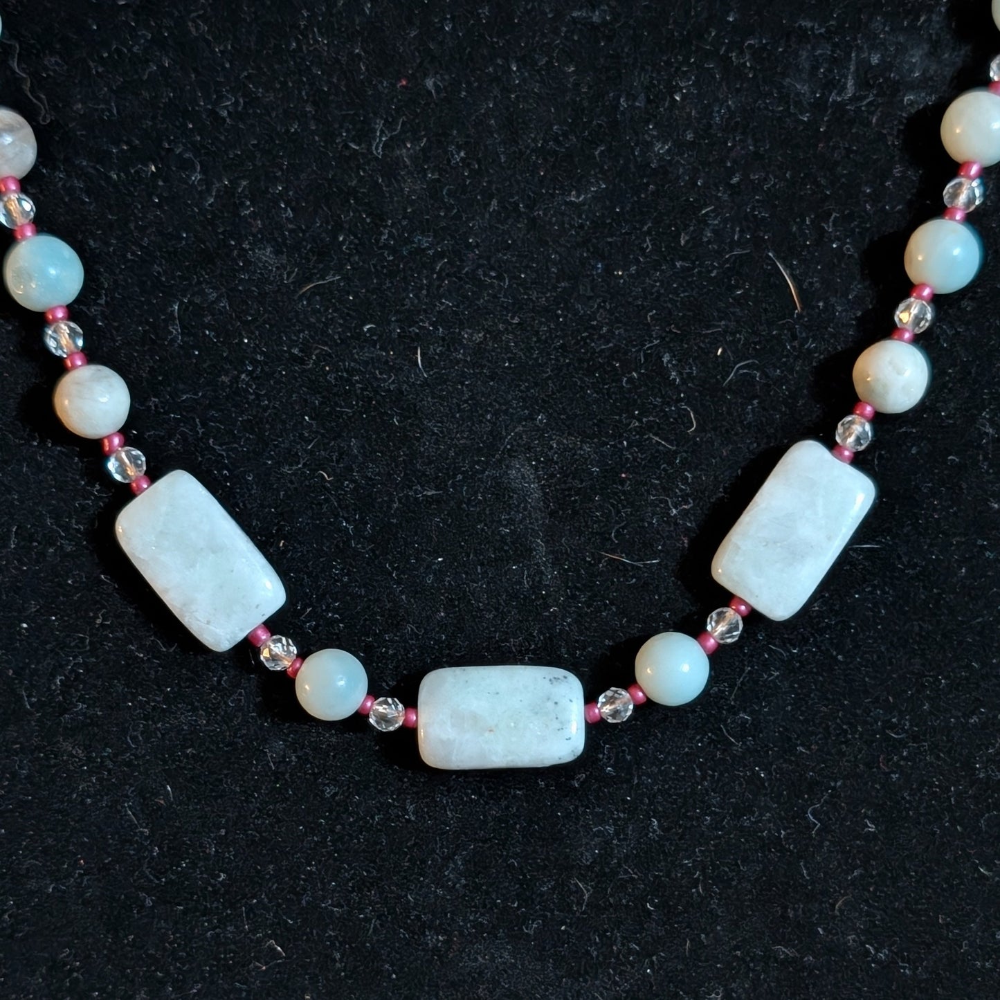 ✨Seashimmer✨| Amazonite & Clear Quartz Necklace