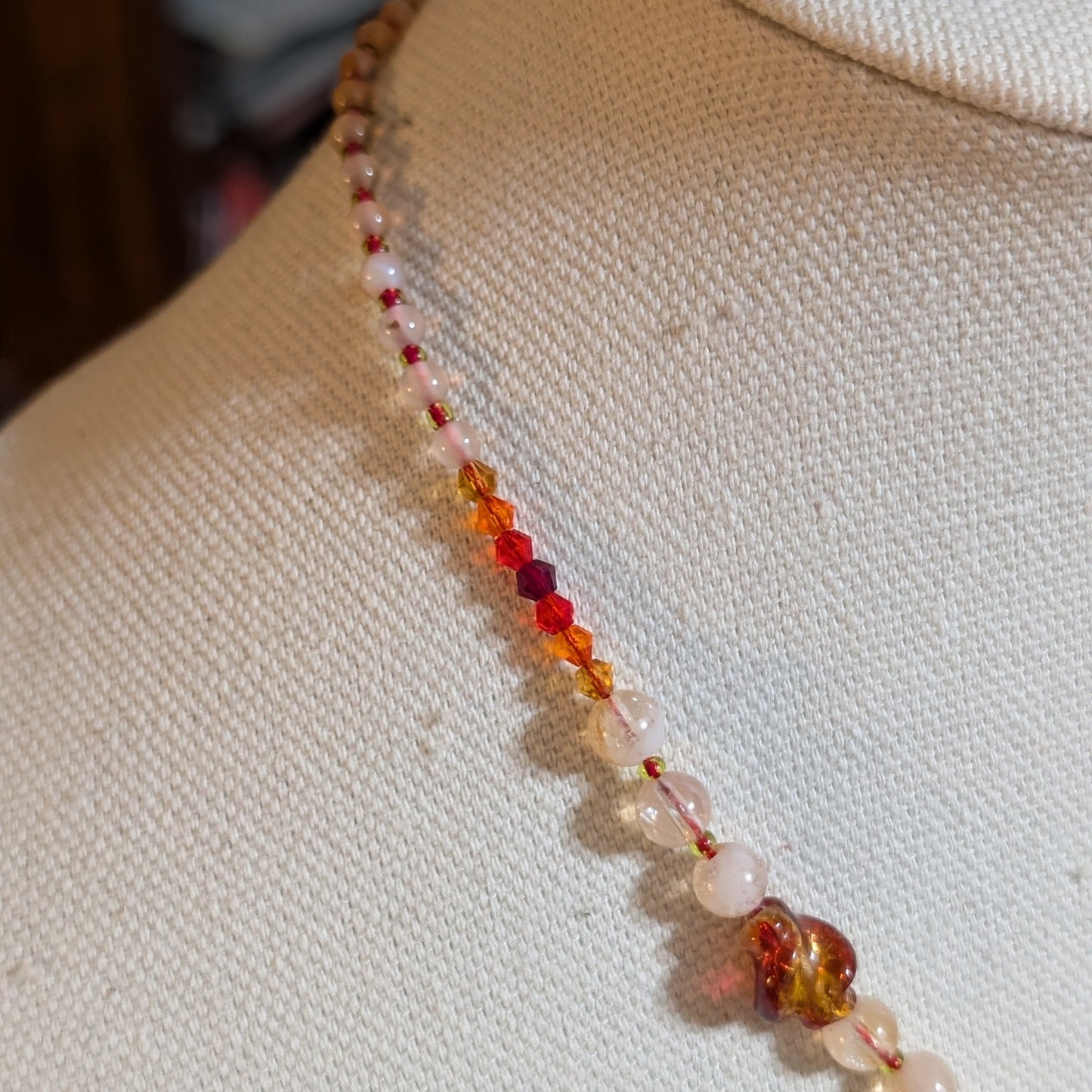 ✨Searcord✨| Citrine and Carnelian Necklace