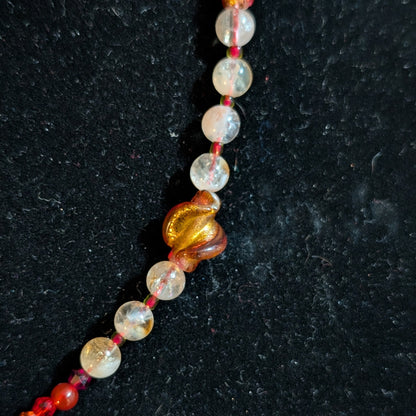 ✨Searcord✨| Citrine and Carnelian Necklace