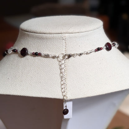 ✨Starleap✨| Garnet & Clear Quartz Capricorn Zodiac Necklace