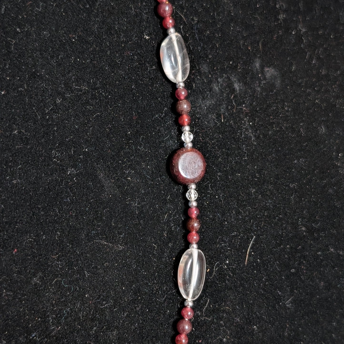✨Starleap✨| Garnet & Clear Quartz Capricorn Zodiac Necklace