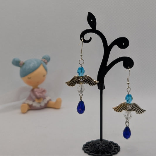 ✨Frostreign✨| Blue & Silver Fairy Earrings