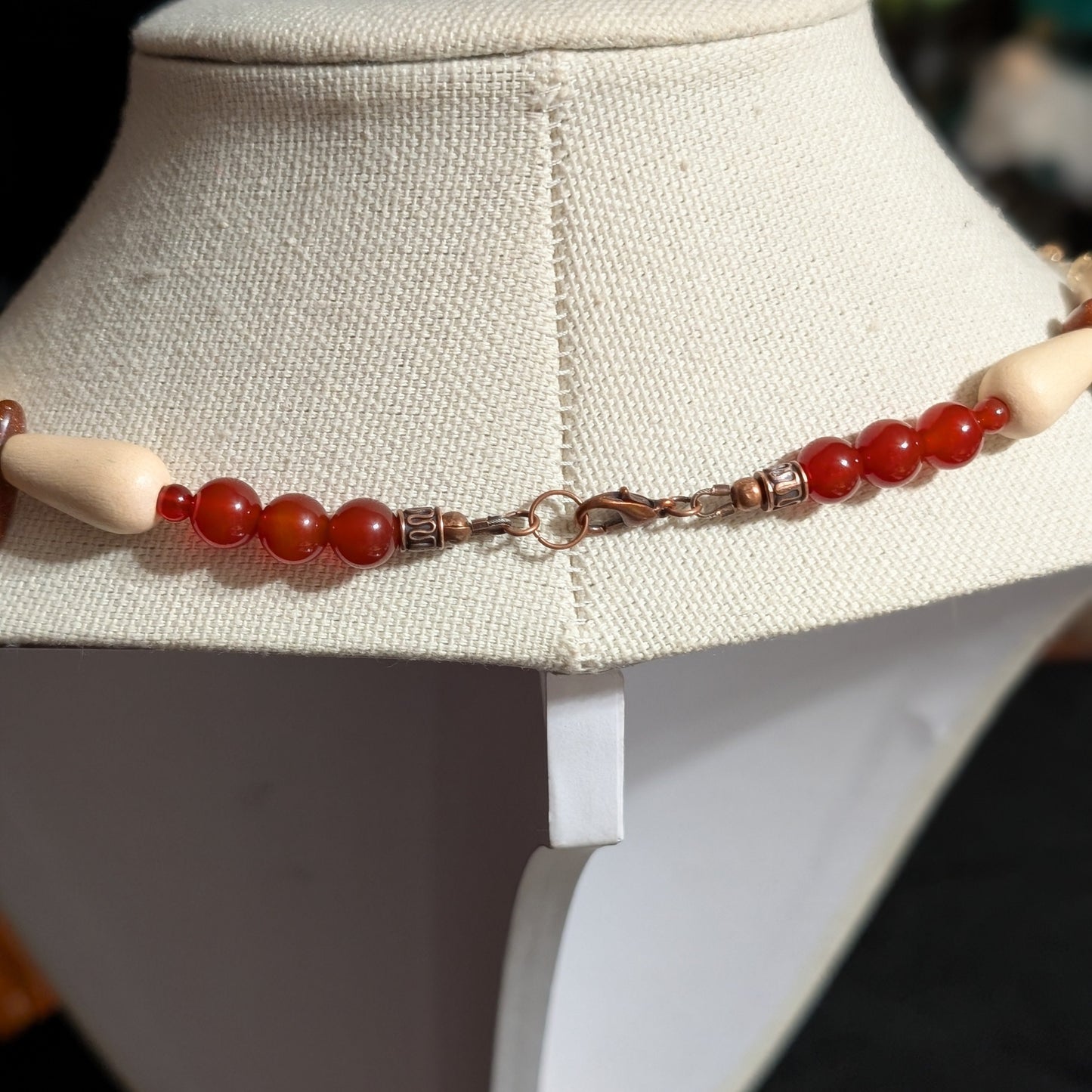 ✨Sundart✨| Citrine, Carnelian & Goldstone Flame-Wing Necklace
