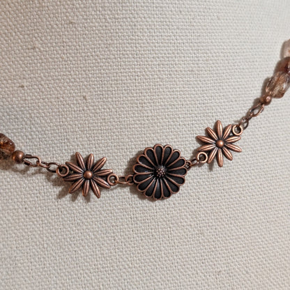 ✨Rootpetal✨| Copper Rutilated Quartz & Tourmaline in Jasper Choker