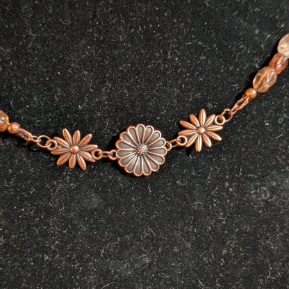 ✨Rootpetal✨| Copper Rutilated Quartz & Tourmaline in Jasper Choker