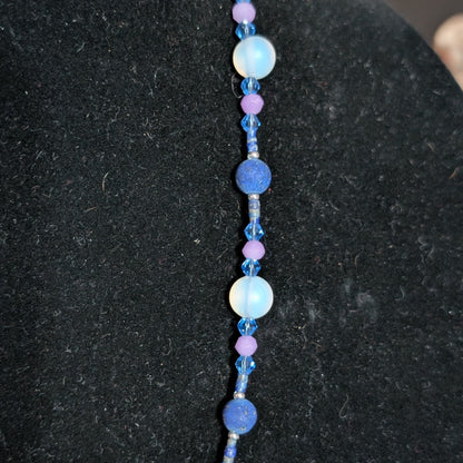 ✨Aequoria✨| Lapis Lazuli & Moonstone Opalite Libra Zodiac Necklace