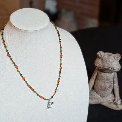 ✨Viridica✨| Virgo Zodiac Necklace in Carnelian, Jade & Tiger’s Eye