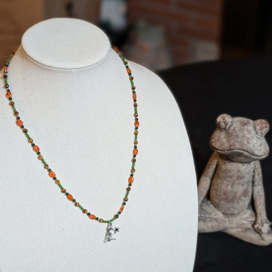 ✨Viridica✨| Virgo Zodiac Necklace in Carnelian, Jade & Tiger’s Eye