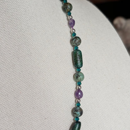 ✨Aetherbow✨| Sagittarius Zodiac Necklace with Turquoise, Amethyst & Wood