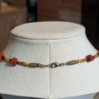 ✨Jaspyre✨| Red Jasper & Golden Tiger’s Eye Geometric Alchemy Pendant