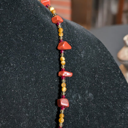 ✨Jaspyre✨| Red Jasper & Golden Tiger’s Eye Geometric Alchemy Pendant